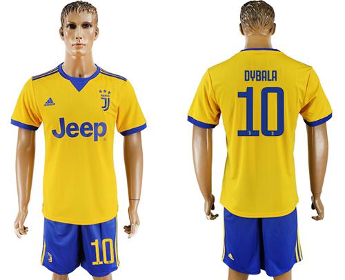 Juventus #10 Dybala Away Soccer Club Jersey